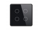 Akubela 4 Gang Touch Switch (EU version) - Black